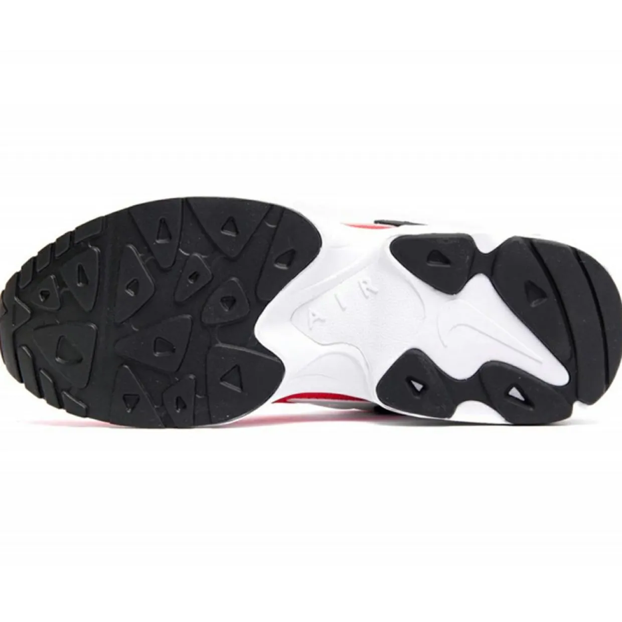 Homme Nike Baskets^Baskets en Cuir & Mesh Air Max 2 Light blanc/rouge