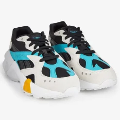 Baskets en Cuir & mesh Aztrek Double X Gigi Hadid blanc/noir/turquoise-Reebok Hot