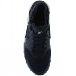 Femme Nike Baskets^Baskets en Cuir & Mesh Huarache Gs blau marine/noir