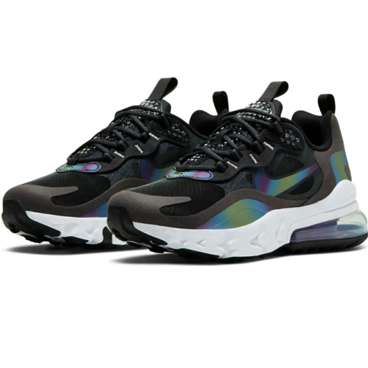 Femme Nike Baskets^Baskets en Cuir & Mesh React 270 Gs noir/bleu/vert