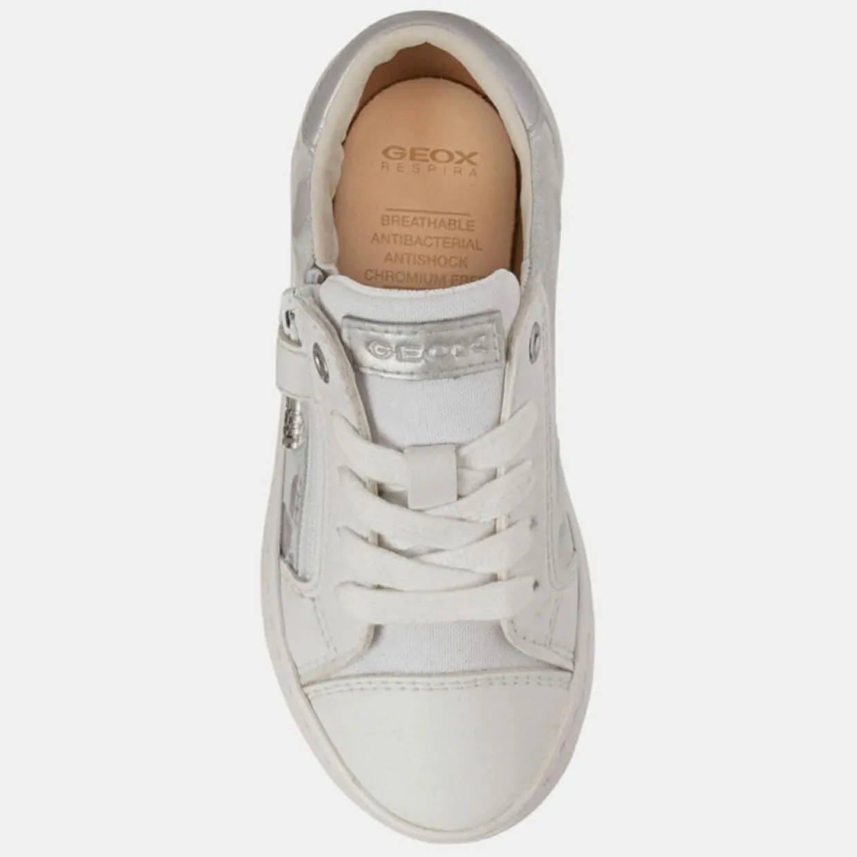 Baskets en Cuir & Textile Kilwi blanches-Geox Hot