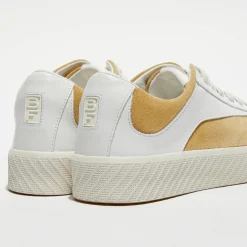 Baskets en Cuir & Velours de Cuir blanches-By Far Clearance