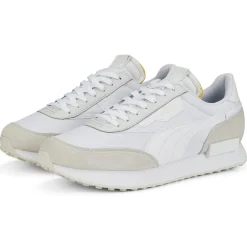 Femme Puma Baskets^Baskets en Cuir & Velours de Cuir Future Rider Play blanches