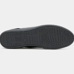 Femme Geox Baskets^Baskets en Cuir & Velours de Cuir Myria noires