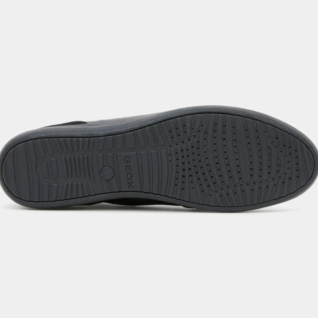 Femme Geox Baskets^Baskets en Cuir & Velours de Cuir Myria noires
