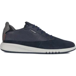Baskets en Cuir Aerantis bleu marine-Geox Clearance