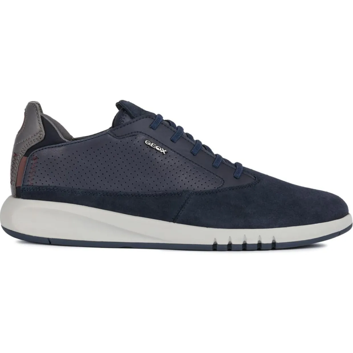 Baskets en Cuir Aerantis bleu marine-Geox Clearance