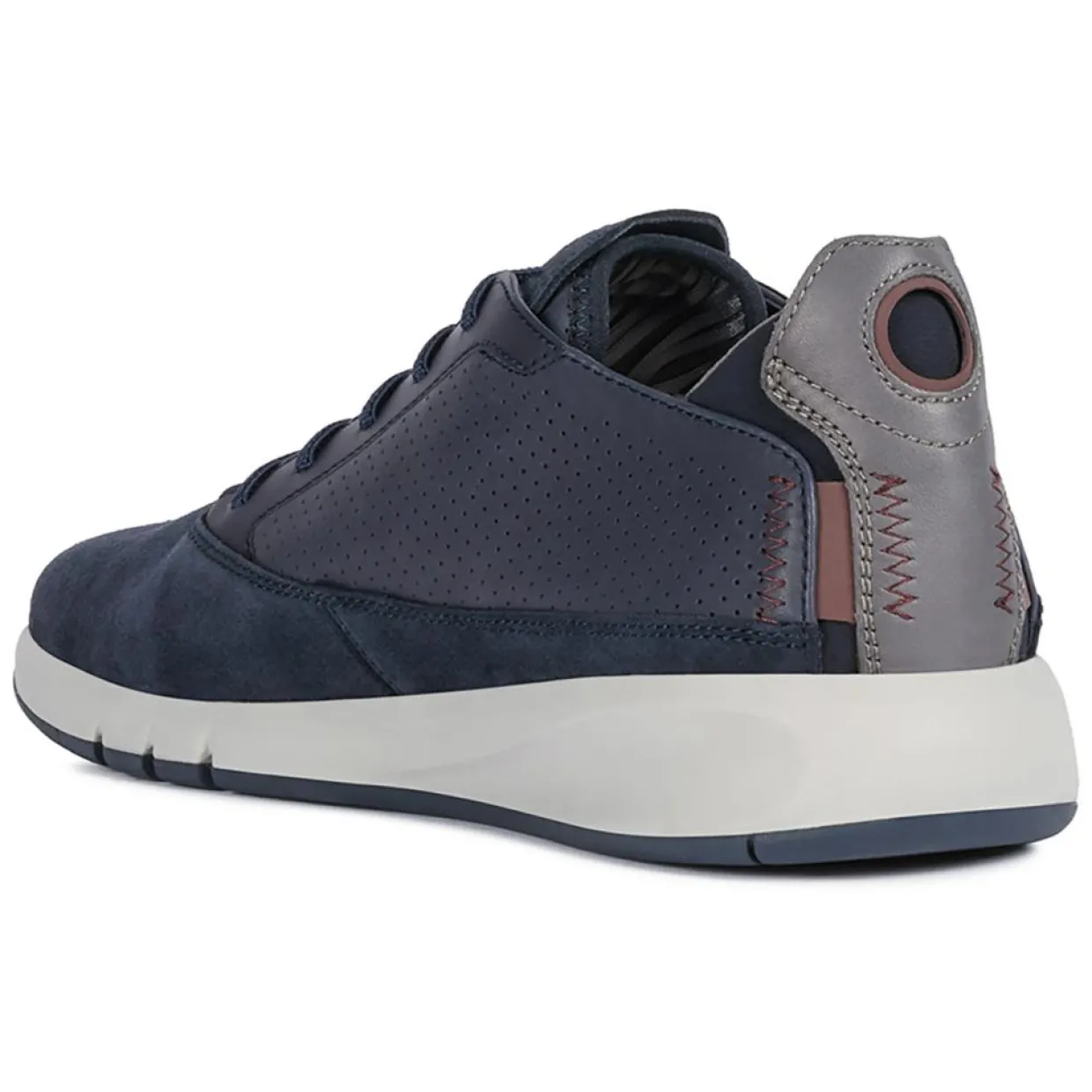 Baskets en Cuir Aerantis bleu marine-Geox Clearance