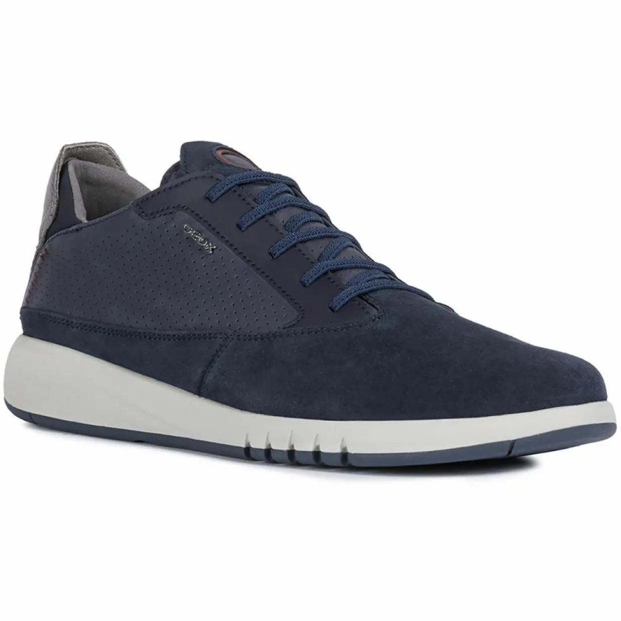 Baskets en Cuir Aerantis bleu marine-Geox Clearance