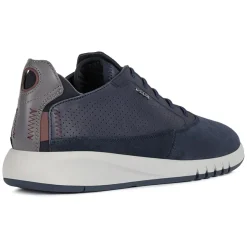 Baskets en Cuir Aerantis bleu marine-Geox Clearance