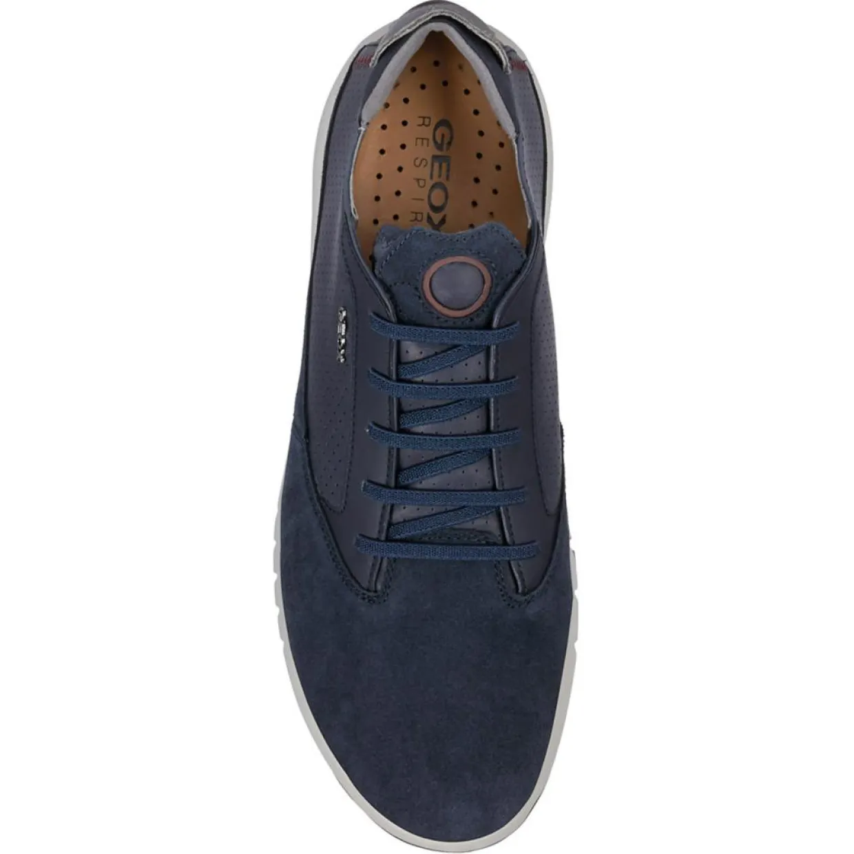 Baskets en Cuir Aerantis bleu marine-Geox Clearance