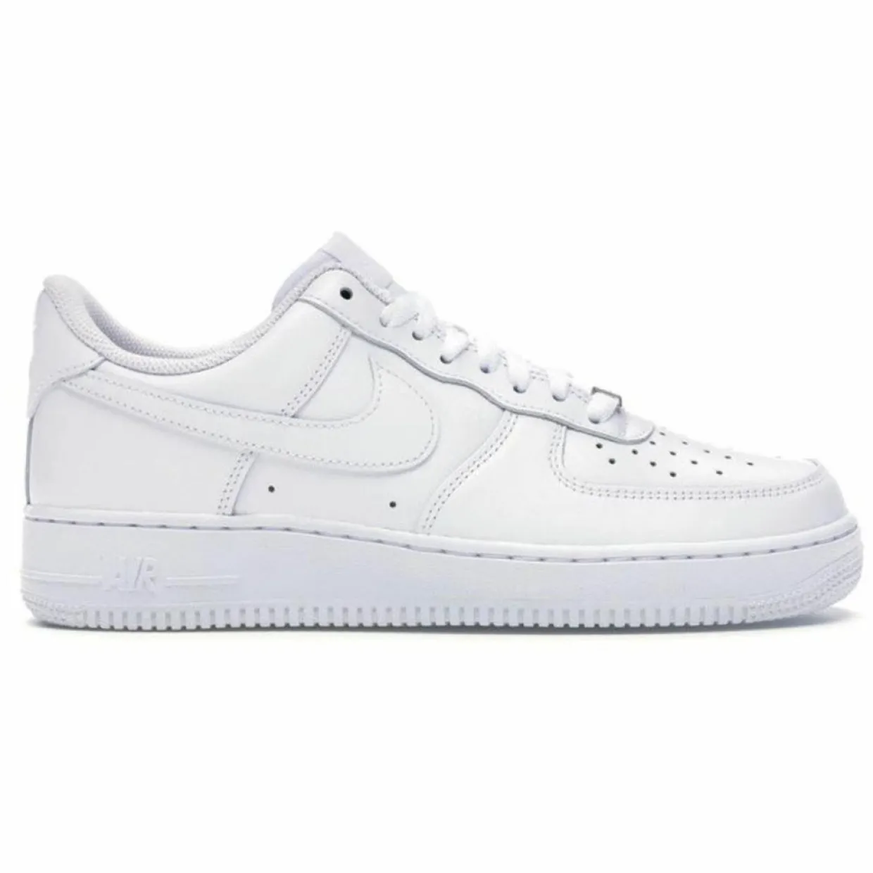 Baskets en Cuir Air Force 1 Lo blanches-Nike Clearance