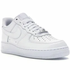 Baskets en Cuir Air Force 1 Lo blanches-Nike Clearance