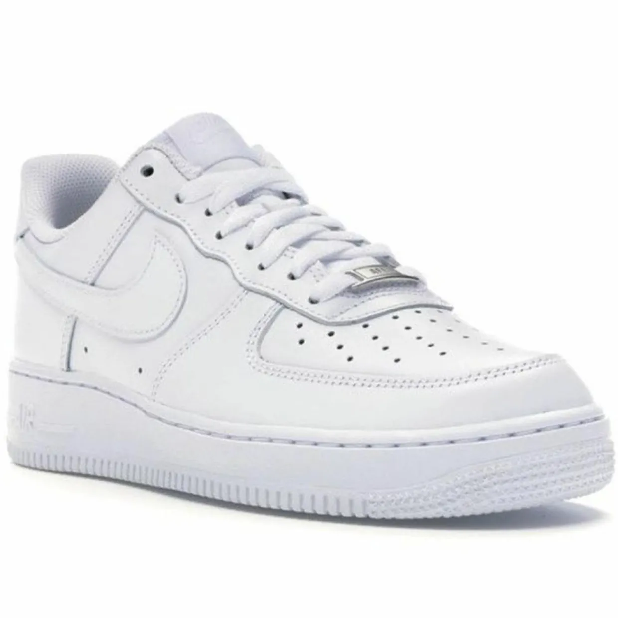 Baskets en Cuir Air Force 1 Lo blanches-Nike Clearance