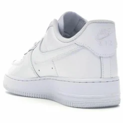 Baskets en Cuir Air Force 1 Lo blanches-Nike Clearance