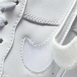 Femme Nike Baskets^Baskets en Cuir Air Force 1 Gs blanc/bleu
