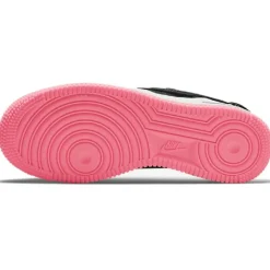 Femme Nike Baskets^Baskets en Cuir Air Force 1 Gs noir/rose