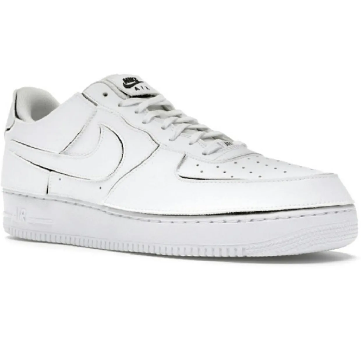 Femme Nike Baskets^Baskets en Cuir Air Force 1 Lo blanches