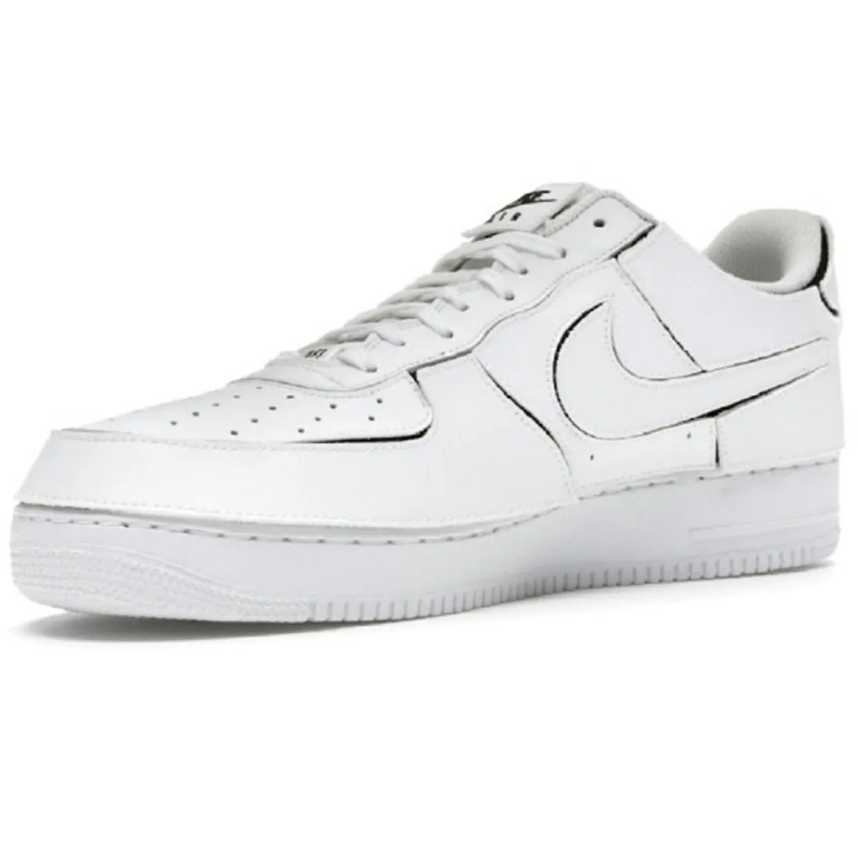 Femme Nike Baskets^Baskets en Cuir Air Force 1 Lo blanches