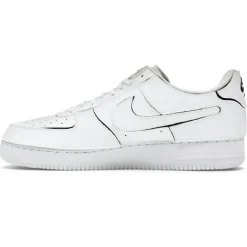 Femme Nike Baskets^Baskets en Cuir Air Force 1 Lo blanches