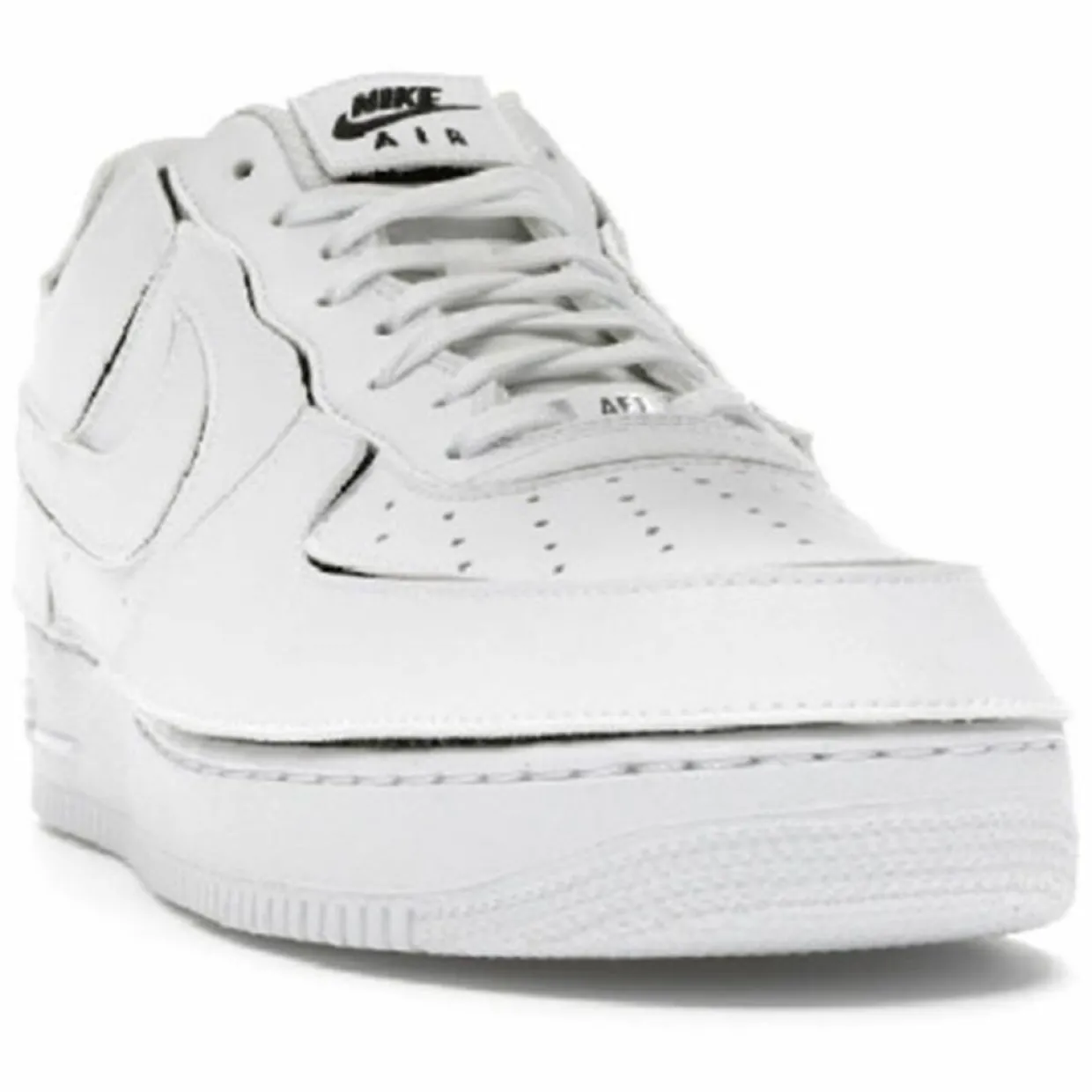 Femme Nike Baskets^Baskets en Cuir Air Force 1 Lo blanches