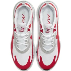 Baskets en Cuir Air Max React 270 blanc/gris/rouge-Nike