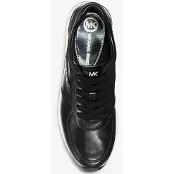 Baskets en Cuir Allie noires-Michael Kors Chaussures Clearance