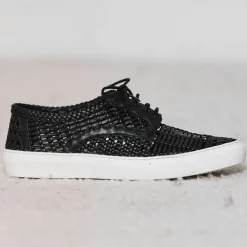 Femme Mellow Yellow Baskets^Baskets en Cuir Bea noires