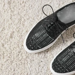 Femme Mellow Yellow Baskets^Baskets en Cuir Bea noires