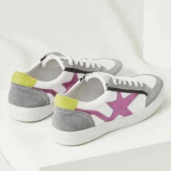 Femme Mellow Yellow Baskets^Baskets en Cuir Betsie grises