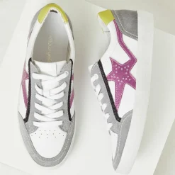 Femme Mellow Yellow Baskets^Baskets en Cuir Betsie grises