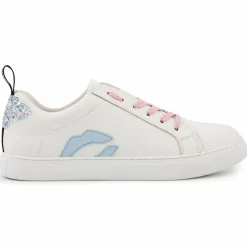 Baskets en Cuir Betty blanc/bleu/rose-Bons Baisers de Paname Sale