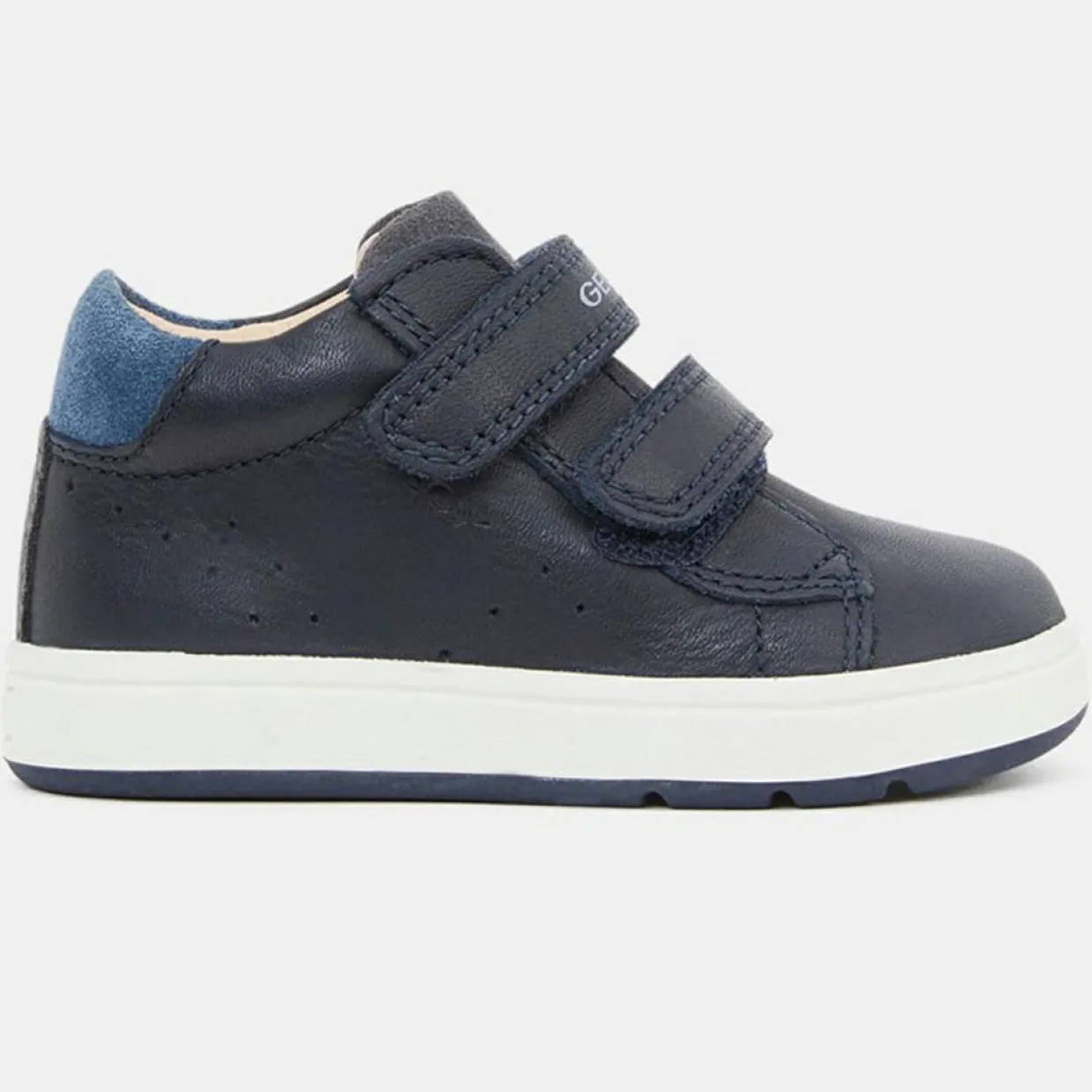 Baskets en Cuir Biglia bleu marine-Geox Discount