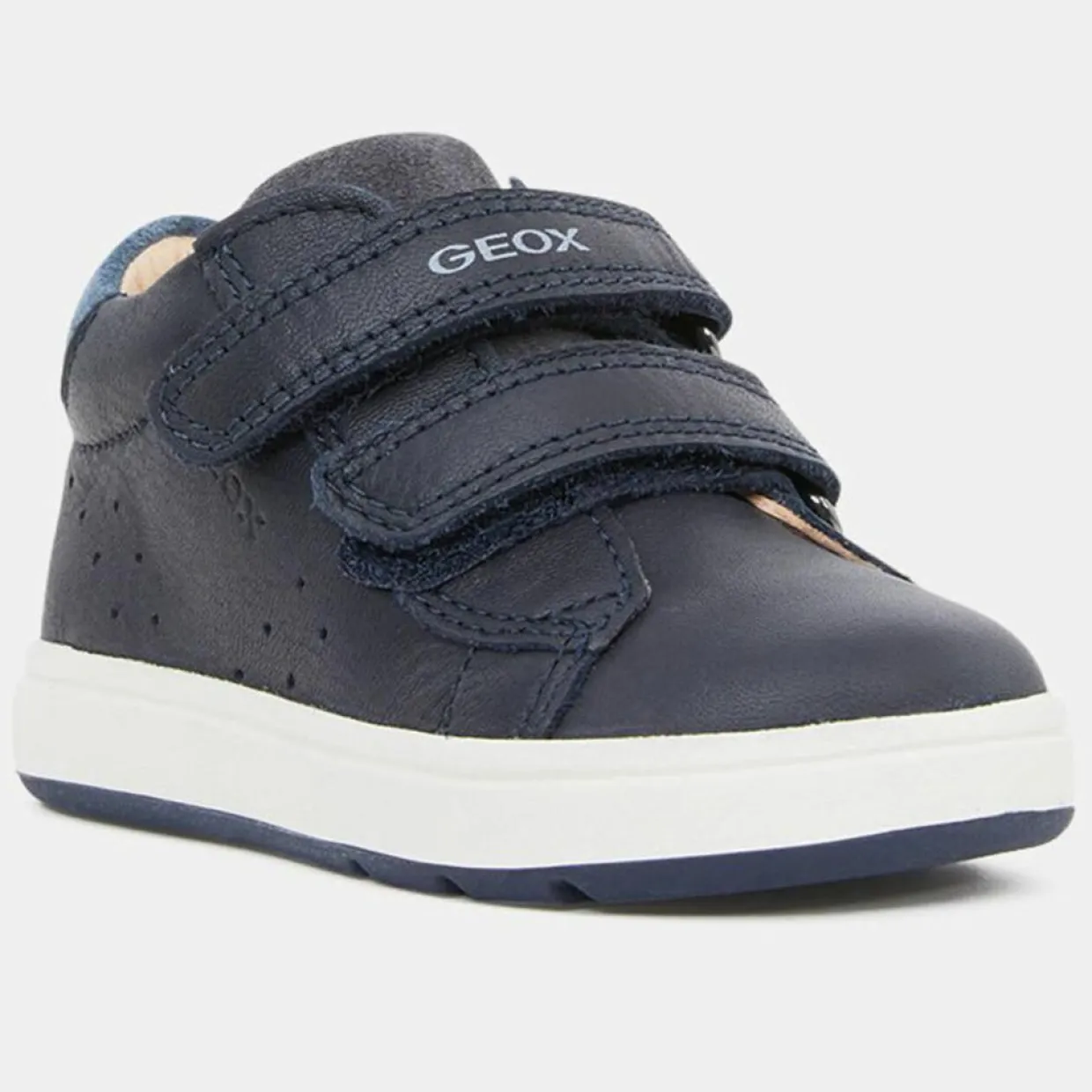 Baskets en Cuir Biglia bleu marine-Geox Discount