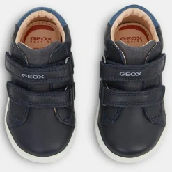Baskets en Cuir Biglia bleu marine-Geox Discount