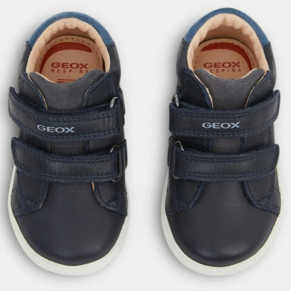 Baskets en Cuir Biglia bleu marine-Geox Discount