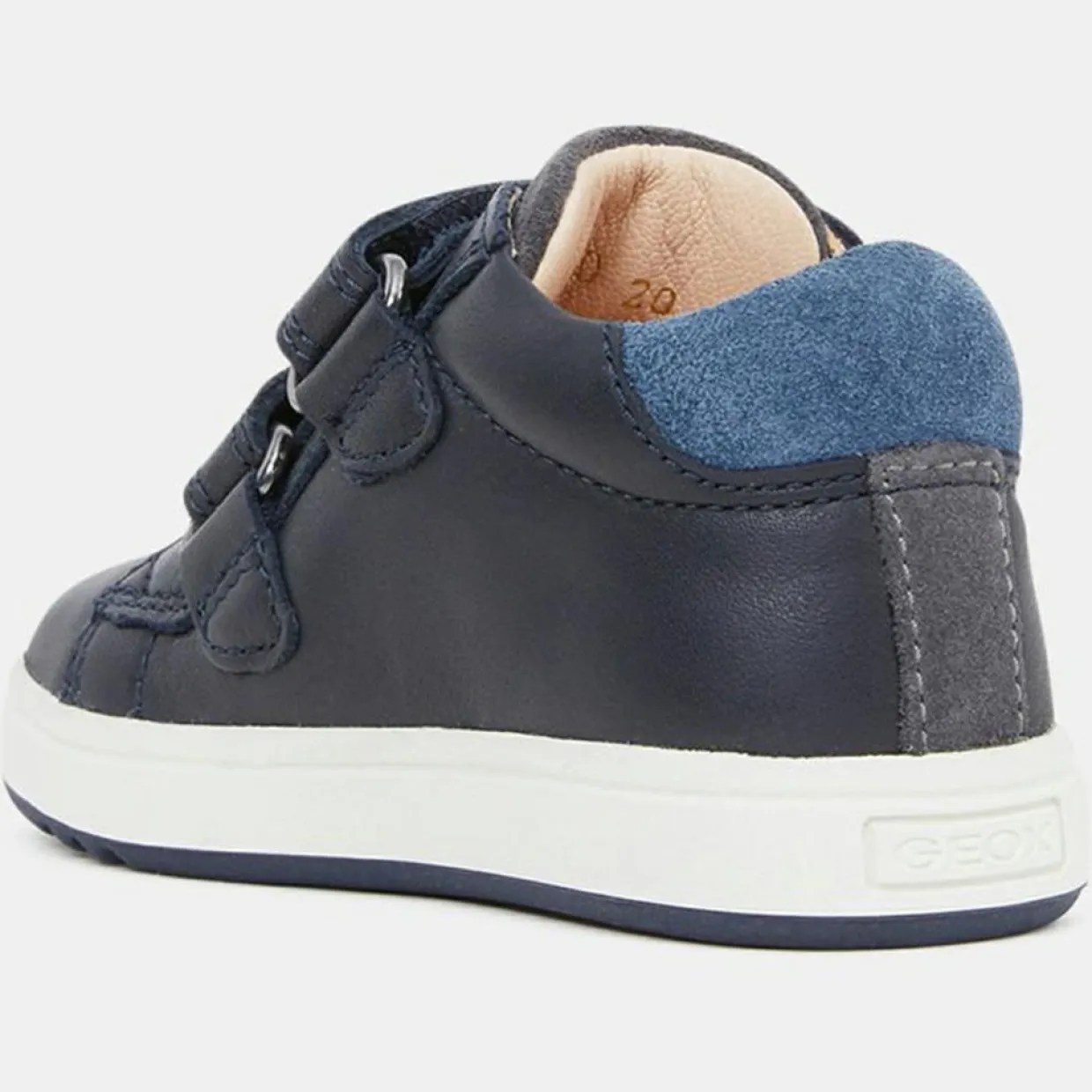 Baskets en Cuir Biglia bleu marine-Geox Discount