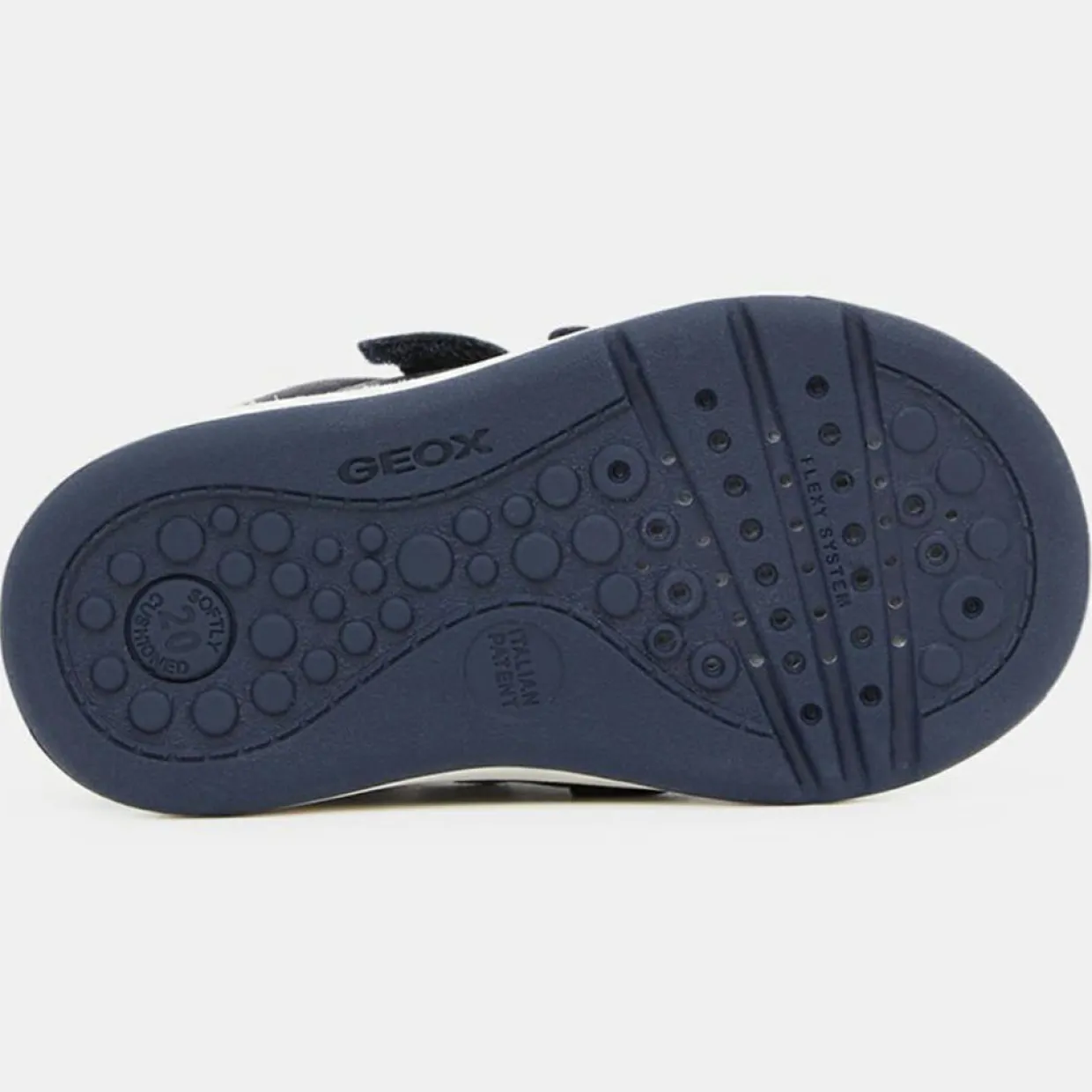 Baskets en Cuir Biglia bleu marine-Geox Discount