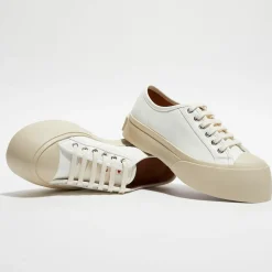 Baskets en Cuir blanches-Marni Outlet
