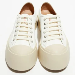 Baskets en Cuir blanches-Marni Outlet