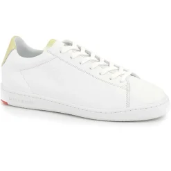 Baskets en Cuir Blazon Made In France blanc/doré-Le Coq Sportif Outlet