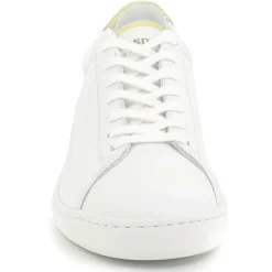 Baskets en Cuir Blazon Made In France blanc/doré-Le Coq Sportif Outlet