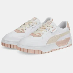 Femme Puma Baskets^Baskets en Cuir Cali Dream blanc/rose