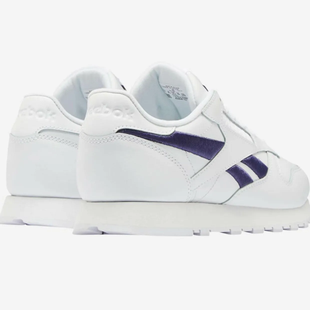 Baskets en Cuir Cl Lthr Bicolore blanc/bleu-Reebok Best