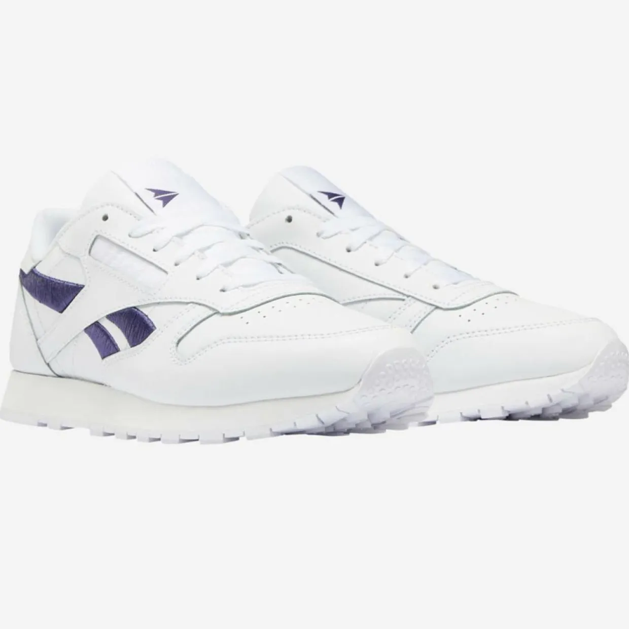 Baskets en Cuir Cl Lthr Bicolore blanc/bleu-Reebok Best