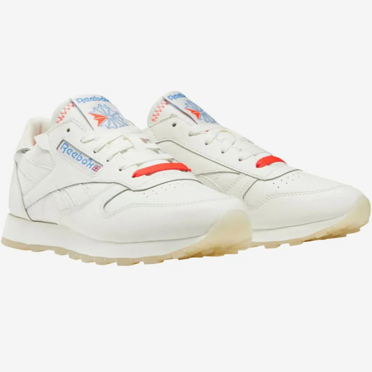 Femme Reebok Baskets^Baskets en Cuir Cl Lthr blanc moyen