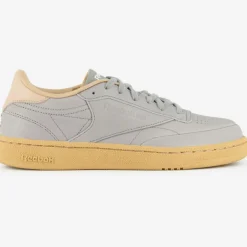 Femme Reebok Baskets^Baskets en Cuir Club C 85 Gomme Cn3030 grises