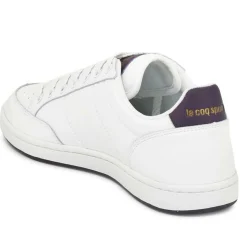Femme Le Coq Sportif Baskets^Baskets en Cuir Court Clay blanc/violet