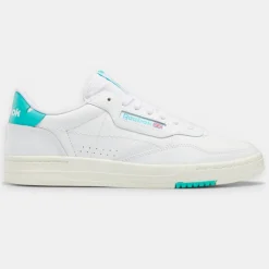 Femme Reebok Baskets^Baskets en Cuir Court Peak blanc/bleu