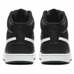 Homme Nike Baskets^Baskets en Cuir Court Vision Mid noir/blanc